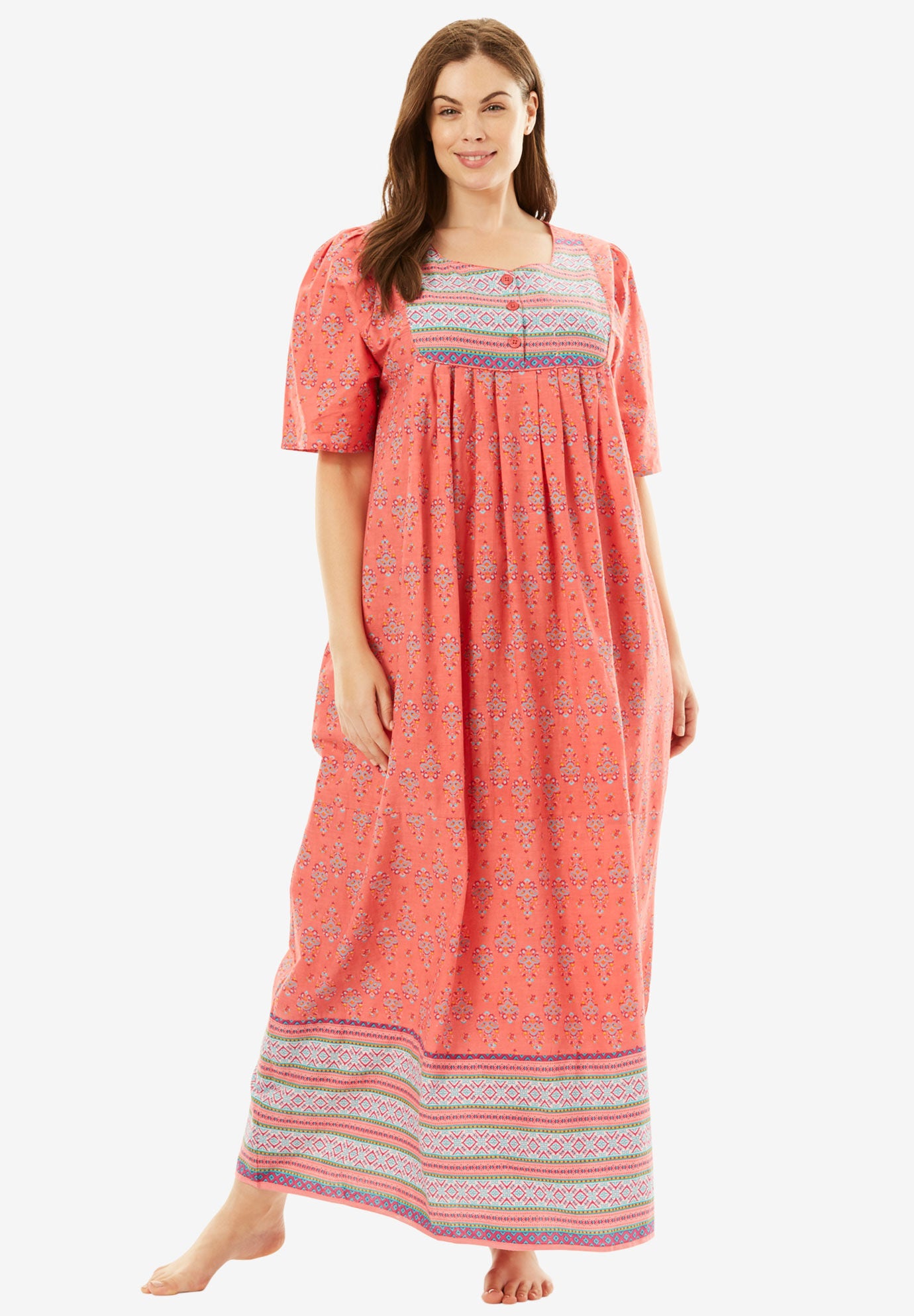 womens plus size lounge dresses roamans plus size loungers