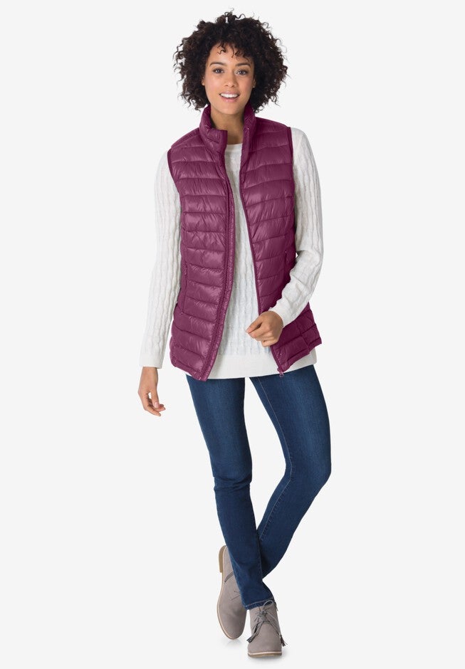 Packable Puffer Vest, , alternate image number null