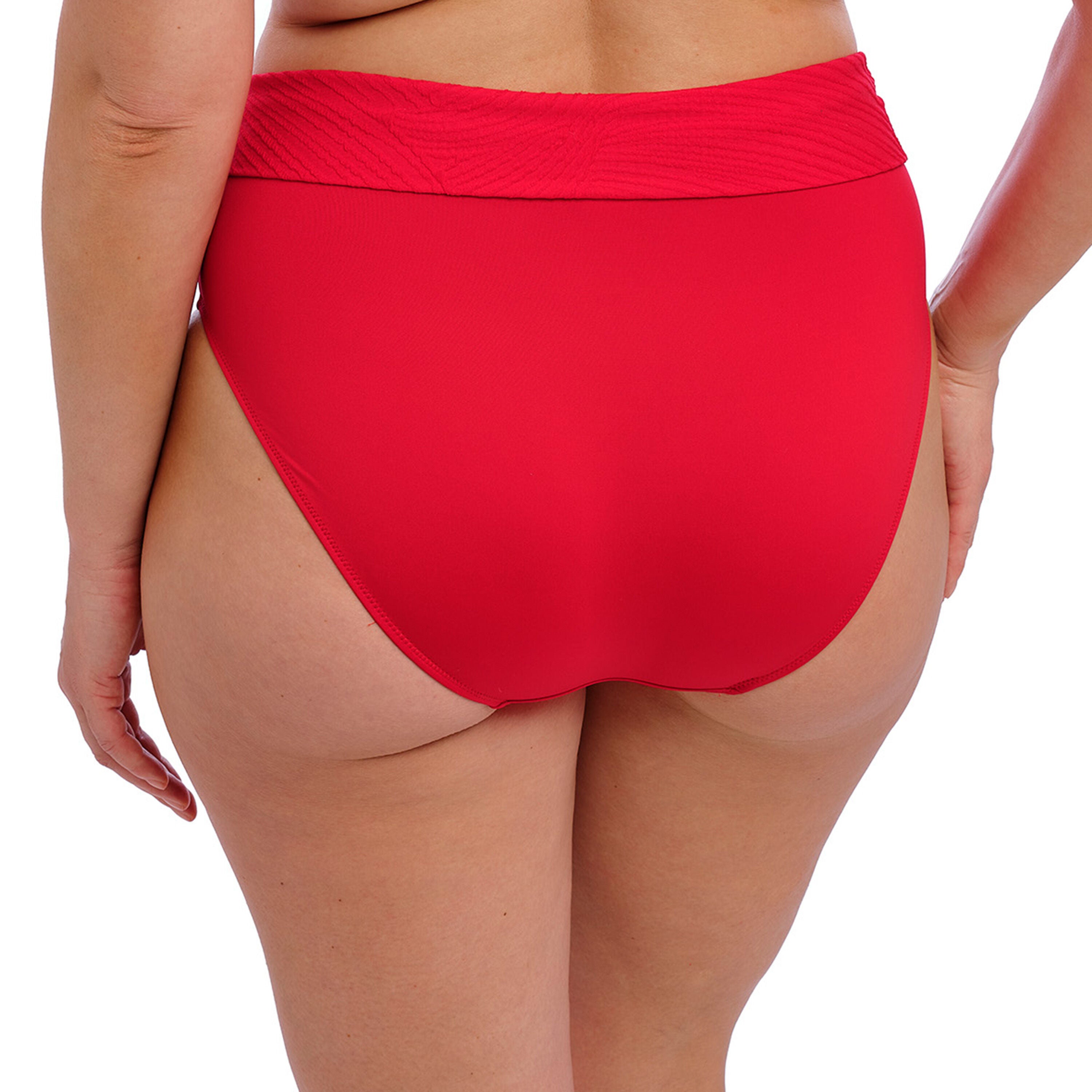 Ottawa High Waist Bikini Brief, RADIANT RED, on-hover image number 1