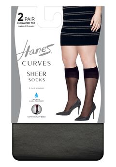 Curves Sheer Socks 2-Pack