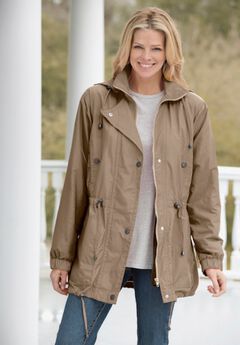 Taslon® Anorak Jacket with Removable Fleece Lining