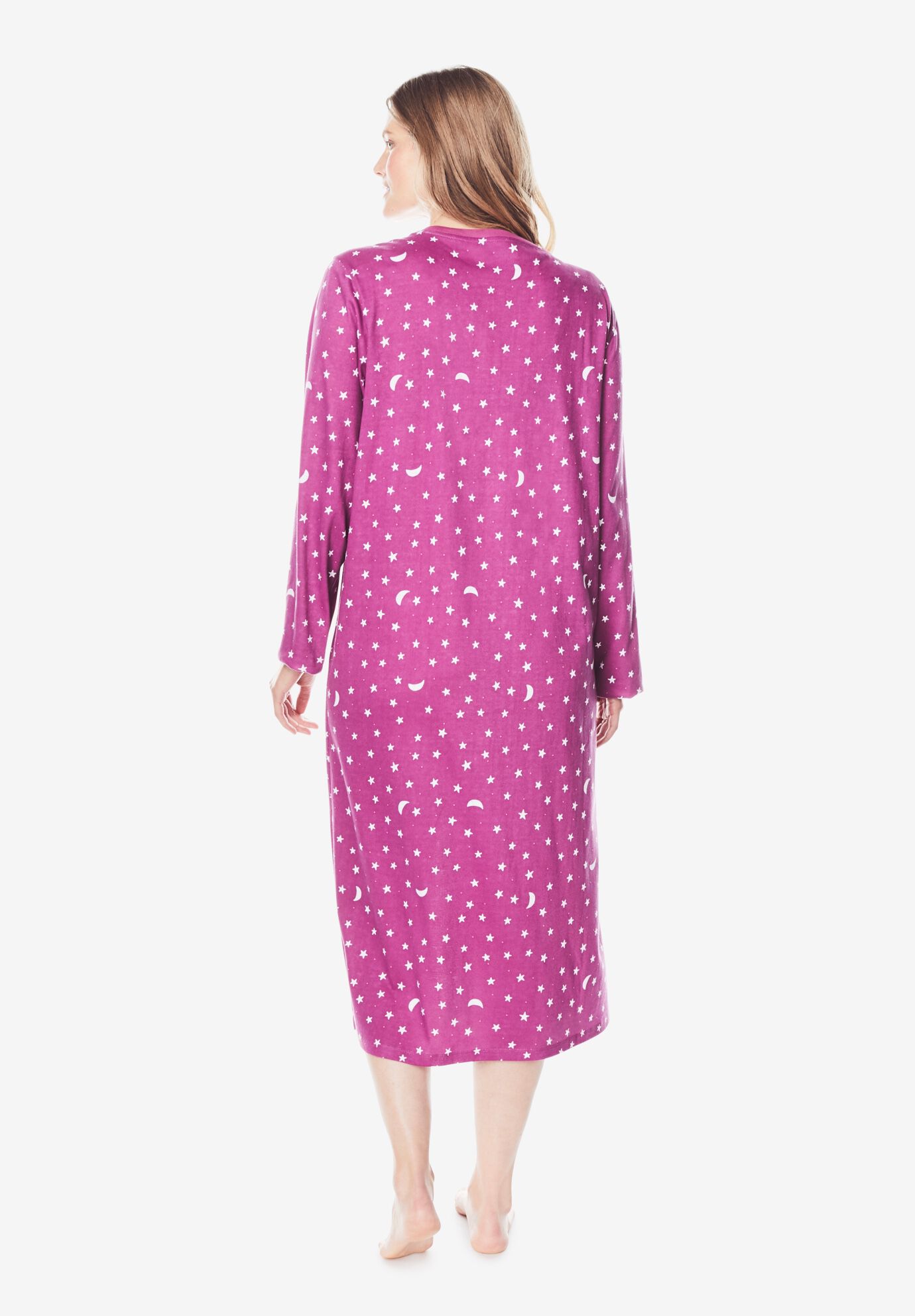 Long-Sleeve Sleepshirt 2-Pack , , on-hover image number 1