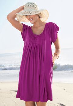 Box-Pleat Cover Up