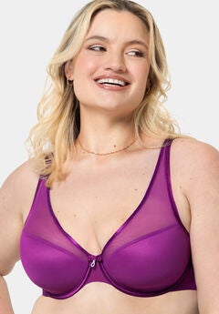 Sheer Mesh Plunge T-shirt Bra