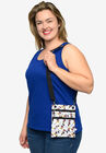 Mickey & Minnie Mouse Poses Passport Bag Travel Crossbody Purse White, , alternate image number null