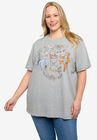 Disney Winnie The Pooh T-Shirt Botanical Eeyore Tigger Heather Gray T-Shirt, HEATHER GREY, hi-res image number null