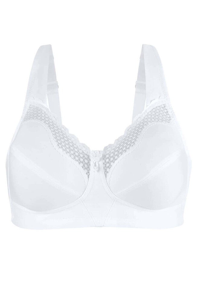 Fully® Cotton Soft Cup Lace Bra, , alternate image number 5