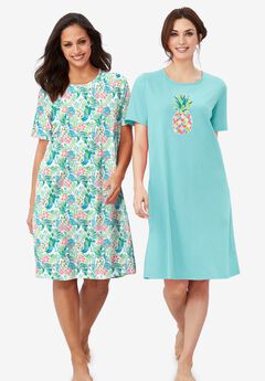 2-Pack Short-Sleeve Sleepshirt