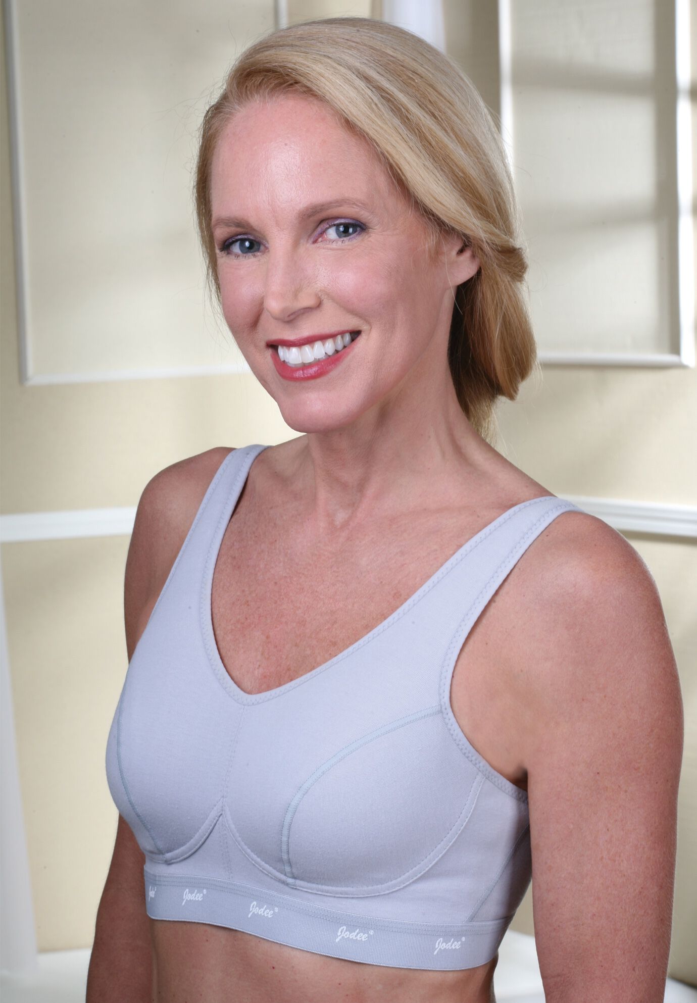 Cool Cotton Bra, GREY, hi-res image number 0