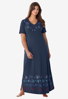 V-NECK SHORT SLEEVE MAXI LOUNGER