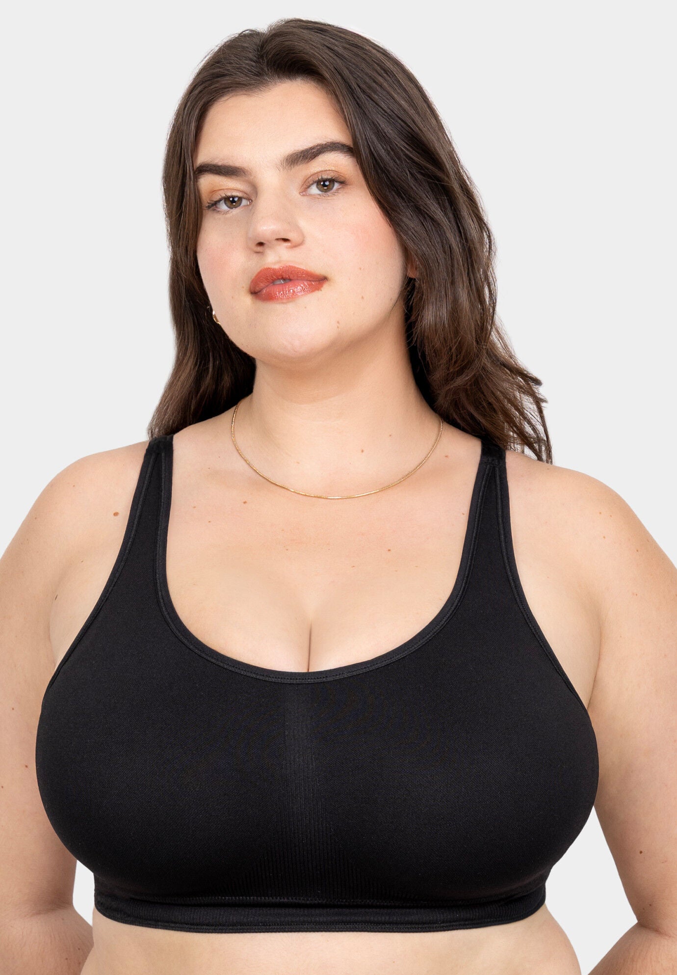 Smooth Seamless Support Wireless Bra, BLACK HUE, hi-res image number 0