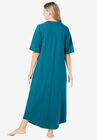 Long French Terry Zip-Front Robe, , on-hover image number null