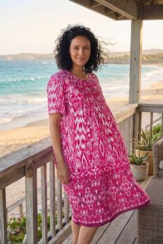 Mixed Print Short Lounger