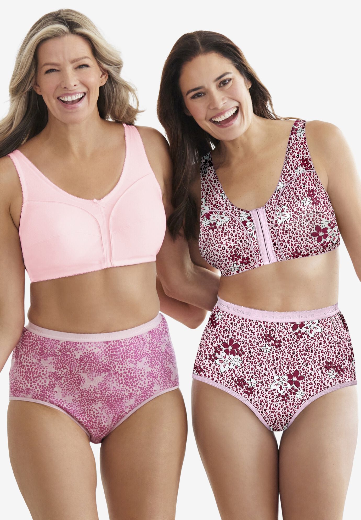 Cotton Front-Close Wireless Bra, , alternate image number 4