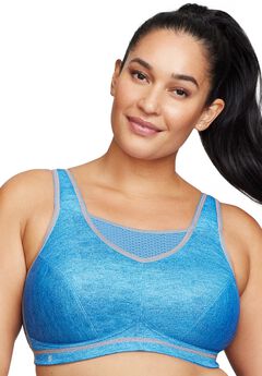 Full Figure Plus Size No-Bounce Camisole Elite Sports Bra Wirefree #1067 Bra