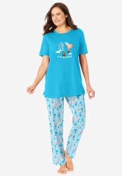 Plus Size Matching Pajama Sets