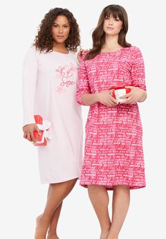 Plus Size Long Sleeve Pajamas