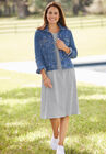Short-Sleeve Crewneck Tee Dress, , on-hover image number null
