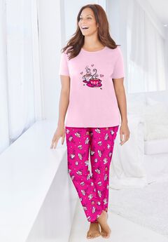 Graphic Tee PJ Set