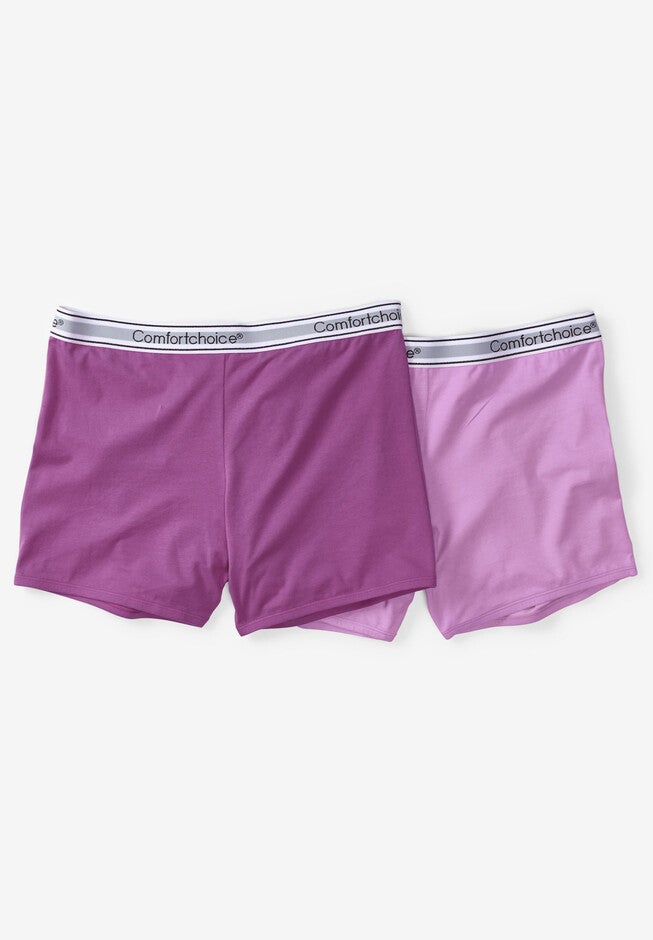 2-Pack Stretch Knit Boyshort , ORCHID PACK, hi-res image number 0