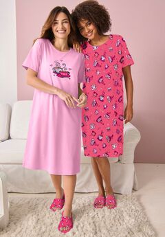 2-Pack Short-Sleeve Sleepshirt
