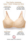 Full Coverage Lace-Trim Underwire T-Shirt Bra , , alternate image number 3