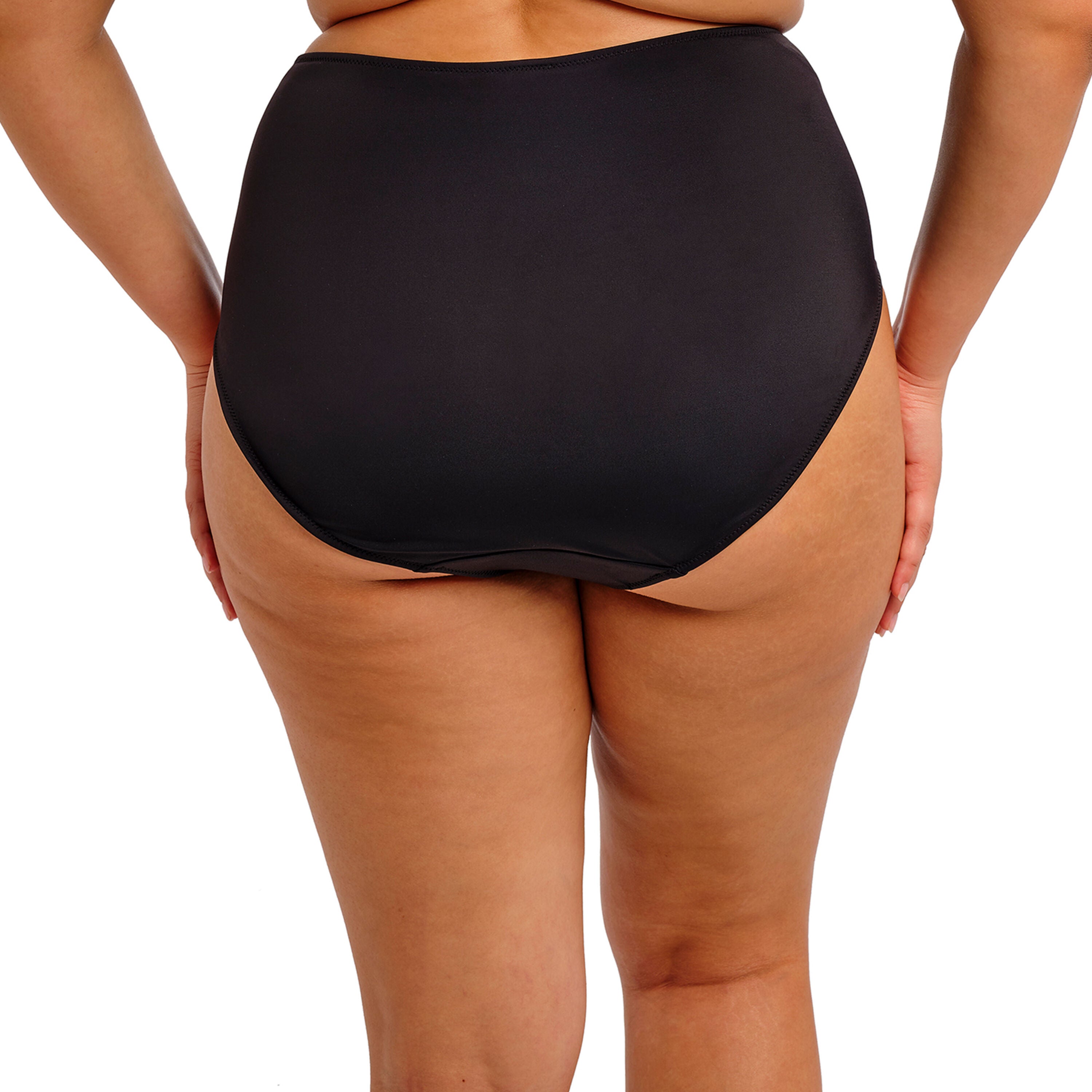 Plain Sailing Full Bikini Brief, BLACK, on-hover image number 1
