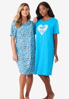 2-Pack Short-Sleeve Sleepshirt