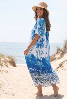 Bib-Front Short Sleeve Maxi Lounger