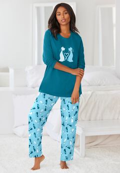 Plus Size Long Sleeve Pajamas