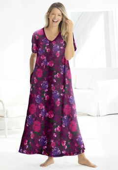 V-NECK SHORT SLEEVE MAXI LOUNGER