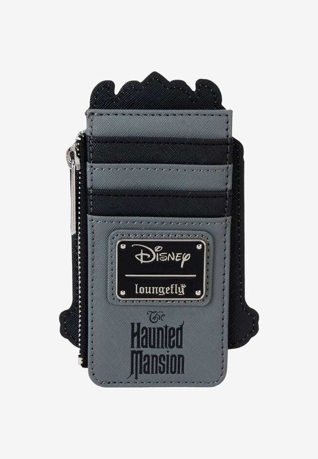 Loungefly x Disney Haunted Mansion Welcome Foolish Mortals Cardholder Wallet, BLACK, on-hover image number 1