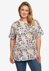 Mickey Mouse & Friends All-Over Print T-Shirt Minnie Pluto, GREY, hi-res image number null