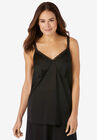 Lace Trim Camisole , BLACK, hi-res image number null