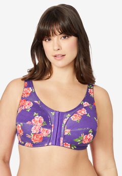 Cotton Front-Close Wireless Bra