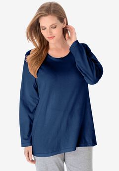 Satin Trim Sleep Tee