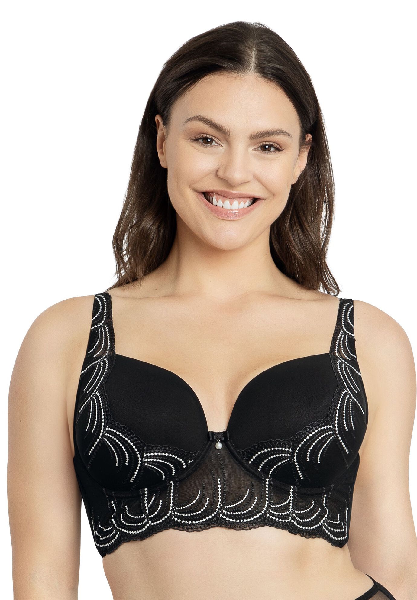Pearl Longline Plunge Bra