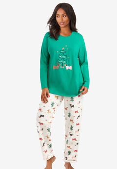 Long Sleeve Knit PJ Set