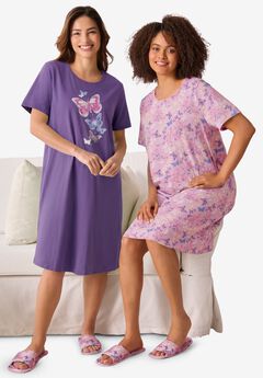 2-Pack Short-Sleeve Sleepshirt