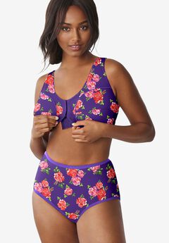 Cotton Front-Close Wireless Bra