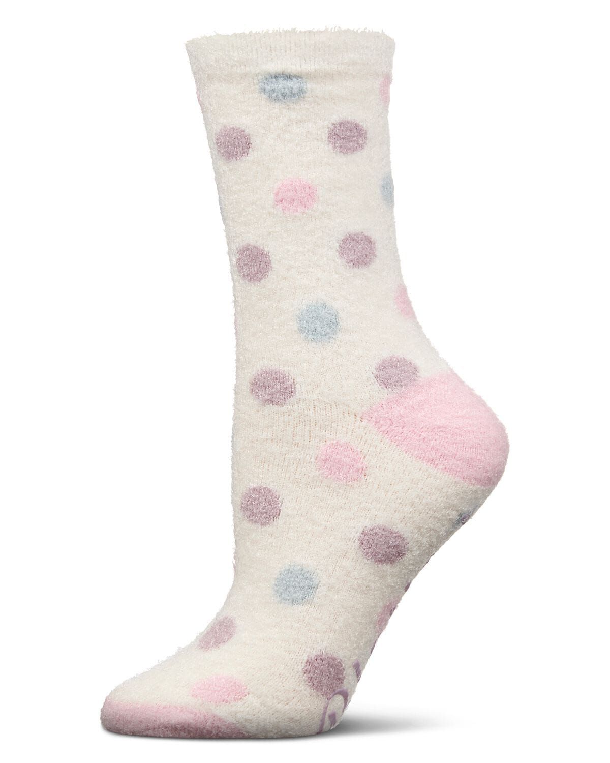 Women's Blessed Aloe Infused Crew Socks, IVORY, hi-res image number 0