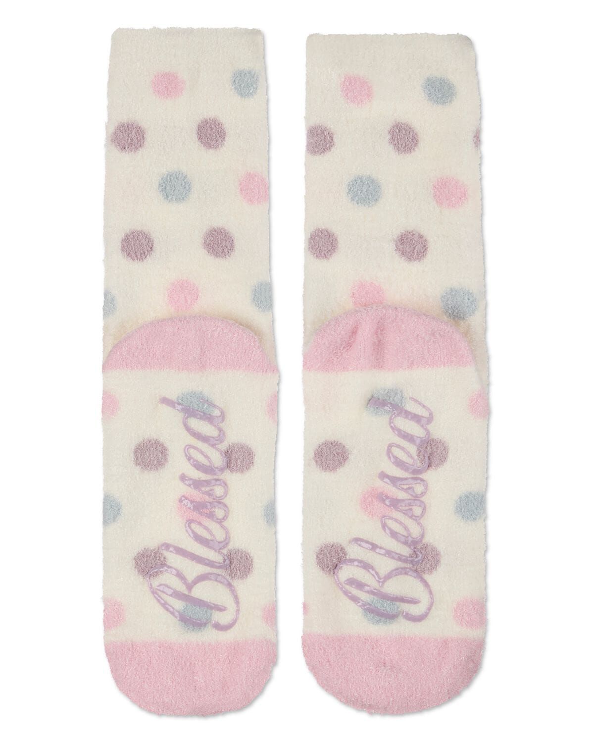 Women's Blessed Aloe Infused Crew Socks, IVORY, alternate image number 3