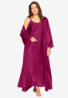 The Luxe Satin Long Peignoir Set