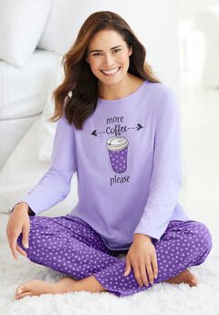 Long Sleeve Knit PJ Set