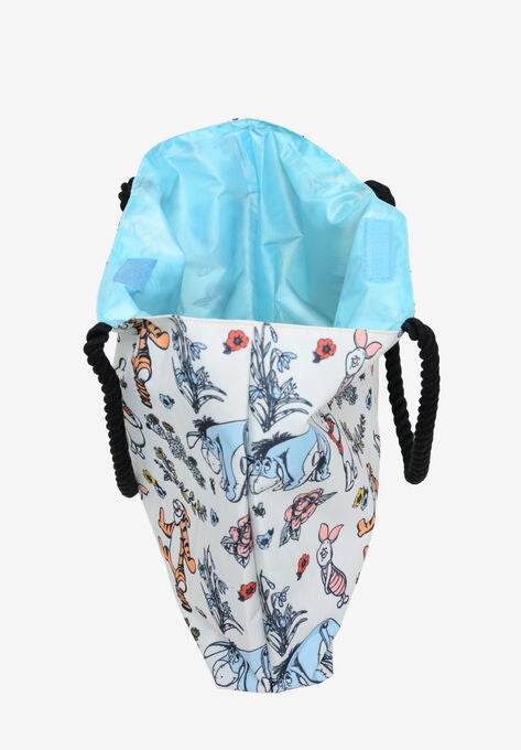 Winnie The Pooh Rope Tote Bag All-Over Print Carry-On Travel Eeyore Piglet Tote Bag, , alternate image number null