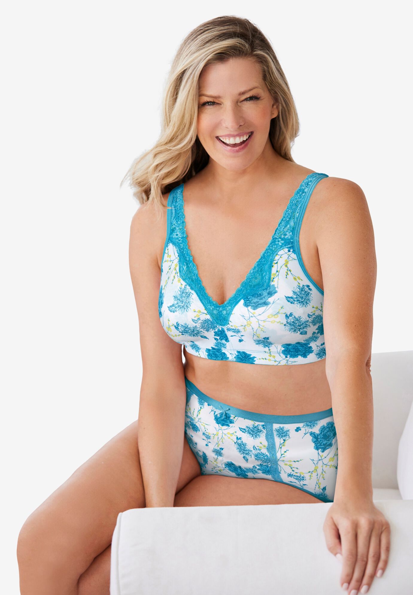 Cotton Comfort Wireless Bra, , alternate image number 2