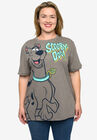 Women'S Scooby Doo T-Shirt Classic Graphic Print Heather Brown T-Shirt, BROWN, hi-res image number null