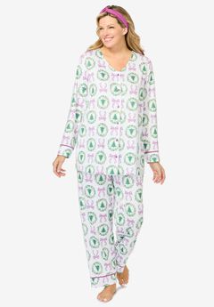 Plus Size Jersey Knit Pajamas