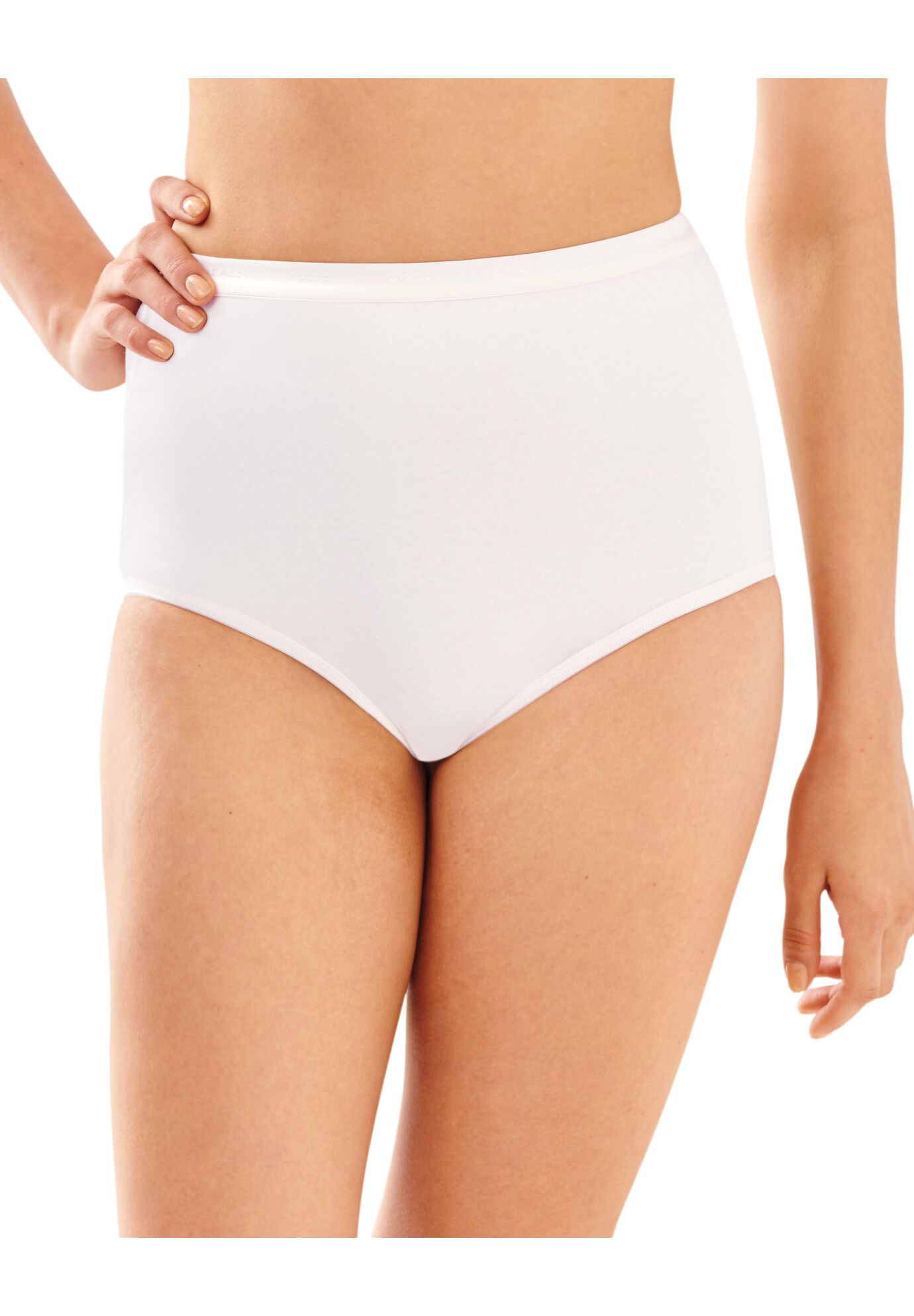 Full-Cut-Fit Stretch Cotton Brief DF2324, WHITE, hi-res image number 0