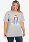 Disney Eeyore Christmas T-Shirt Holiday Gray, GRAY, hi-res image number null